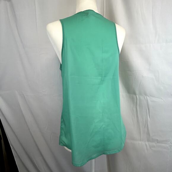 Ambiance apparel Size small women's top green sleeveless pocket - Picture 4 of 8